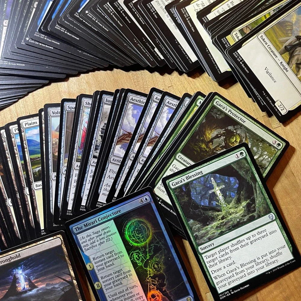 Magic The Gathering Dominaria DOM 216 Card Lot 5 Foils Tokens Lands Creatures